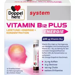 DOPPELHERZ Ampoules buvables de Vitamine B12 Plus system, 10X25 ml