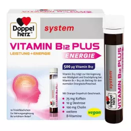 DOPPELHERZ Ampoules buvables de Vitamine B12 Plus system, 10X25 ml