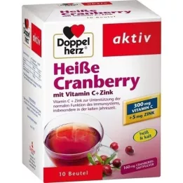 DOPPELHERZ Granulés de cranberry chaude avec vitamine C et zinc, 10 pcs