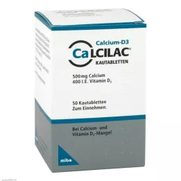 CALCILAC Comprimés à mâcher, 50 pcs