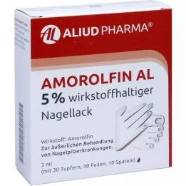 AMOROLFIN AL Vernis à ongles contenant 5% de principe actif, 3 ml