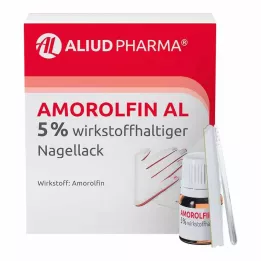 AMOROLFIN AL Vernis à ongles contenant 5% de principe actif, 5 ml