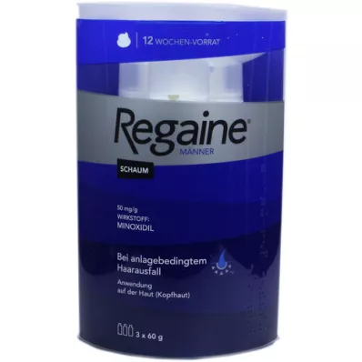 REGAINE Mousse pour hommes 50 mg/g, 3X60 ml