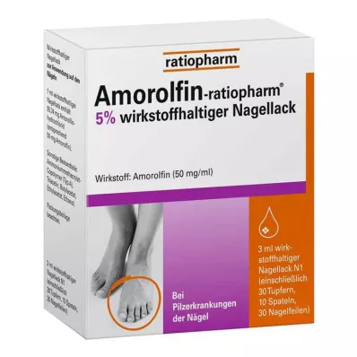 AMOROLFIN-Vernis à ongles ratiopharm 5%, 3 ml
