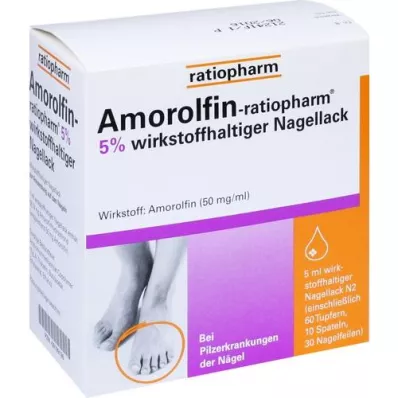 AMOROLFIN-Vernis à ongles ratiopharm 5%, 5 ml