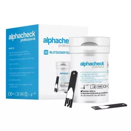 ALPHACHECK bandelettes de test de glycémie professional, 50 pièces