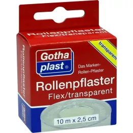 ROLLENPFLASTER Flex 2,5 cmx10 m trp.accroche euro, 1 pc
