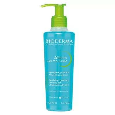 BIODERMA Gel nettoyant Sebium Moussant, 200 ml
