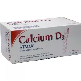 CALCIUM D3 STADA 600 mg/400 U.I. comprimés à croquer, 120 comprimés