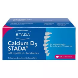 CALCIUM D3 STADA 600 mg/400 U.I. comprimés à croquer, 120 comprimés