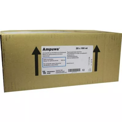 Ampuwa Lsgm. pour la préparation dune solution pour injection/perfusion parentérale, 20x100 ml