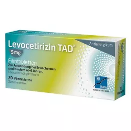 LEVOCETIRIZIN TAD 5 mg Comprimés pelliculés, 20 pces