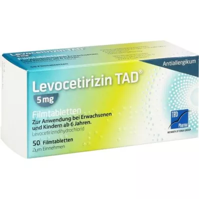 LEVOCETIRIZIN TAD 5 mg Comprimés pelliculés, 50 pc