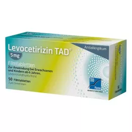 LEVOCETIRIZIN TAD 5 mg Comprimés pelliculés, 50 pc