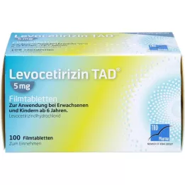 LEVOCETIRIZIN TAD 5 mg Comprimés pelliculés, 100 pcs