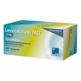 LEVOCETIRIZIN TAD 5 mg Comprimés pelliculés, 100 pcs