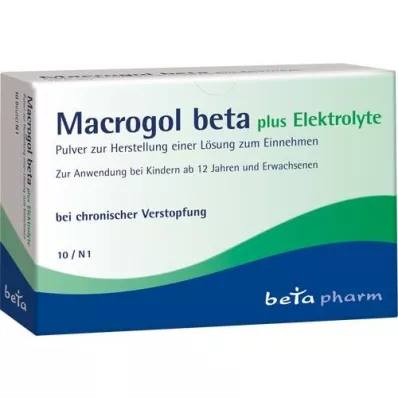 MACROGOL Électrolytes beta plus Plv.e.L.à.administrer, 10 pcs