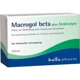 MACROGOL Électrolytes beta plus Plv.à usage unique, 20 pc