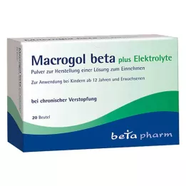 Macrogol bêta plus poudre délectrolyte, 20 pc