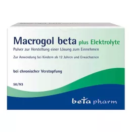 MACROGOL Bêta plus Électrolytes Plv.à usage unique, 50 pcs