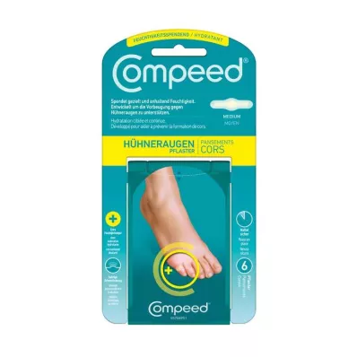 Compeed® Corn Plâtres Moyen Hydratant, 6 pc