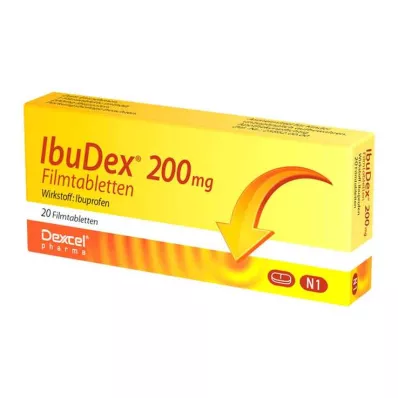 Ibudex 200 mg comprimés pelliculés, 20 pc Ibudex 200 mg comprimés pelliculés, 20 pc