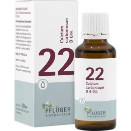 BIOCHEMIE Pflüger 22 Calcium carbonicum D 6 gouttes, 30 ml