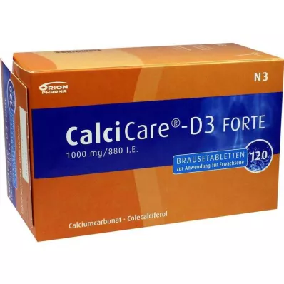 Comprimés effervescents Calcicare D3 forte, 120 pc