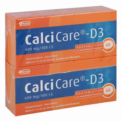 CalciCare-D3 600 mg/400 unités internationales (120 pièces)