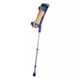 UNTERARMSTÜTZE Coton bleu pour adultes avec poignée souple, 2 pces