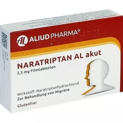 NARATRIPTAN AL akut 2,5 mg Comprimés pelliculés, 2 pces