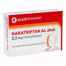NARATRIPTAN AL akut 2,5 mg Comprimés pelliculés, 2 pces