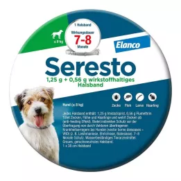SERESTO 1,25g + 0,56g collier pour chiens jusquà 8kg, 1 pc
