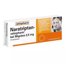 NARATRIPTAN-ratiopharm contre la migraine, comprimés pelliculés, 2 pces