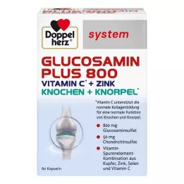 DOPPELHERZ Gélules de Glucosamine Plus 800 system, 60 gélules