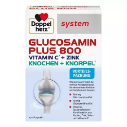 DOPPELHERZ Gélules de Glucosamine Plus 800 system, 120 gélules