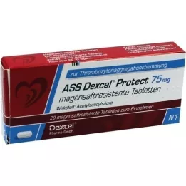 ASS Dexcel Protect 75 mg comprimés gastro-résistants, 20 comprimés