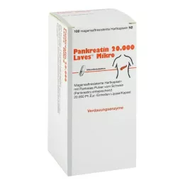 Pancréatine 20000 Laves capsules micro gastro-résistantes, 100 pc