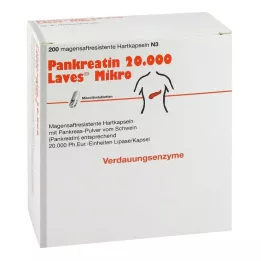 PANKREATIN 20.000 gélules gastro-résistantes Laves Mikro, 200 gélules