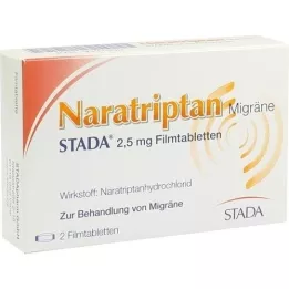 NARATRIPTAN Migraine STADA 2,5 mg Comprimés pelliculés, 2 pces