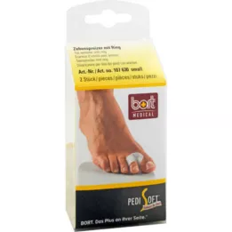 BORT Ecarteur dorteils PediSoft gel avec anneau petit, 2 pces