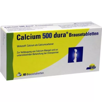 Comprimés effervescents Calcium 500 Dura, 40 pc