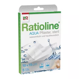 RATIOLINE aqua Pansement douche Plus 10x15 cm stérile, 5 pces