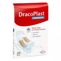 DRACOPLAST Pansements adhésifs waterproof assortis, 20 pièces