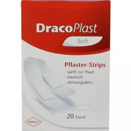 DRACOPLAST Pansements adhésifs Soft assortis, 20 pièces