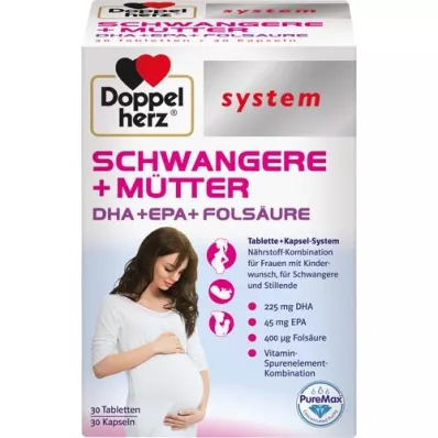 DOPPELHERZ Gélules système femmes enceintes+mères, 60 gélules