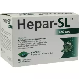 HEPAR-SL 320 mg gélules, 200 pcs