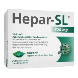 HEPAR-SL 320 mg gélules, 200 pcs