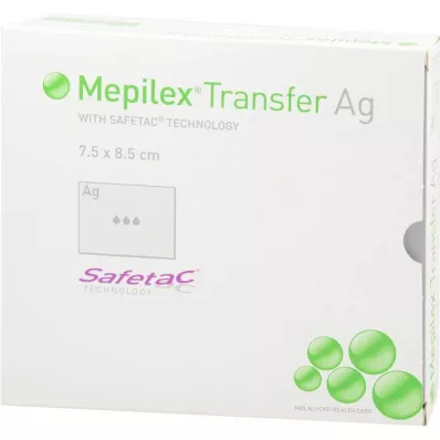 MEPILEX Pansement mousse Transfer Ag 7,5x8,5 cm stérile, 10 pces