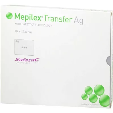MEPILEX Pansement mousse Transfer Ag 10x12,5 cm stérile, 5 pces MEPILEX Pansement mousse Transfer Ag 10x12,5 cm stérile, 5 pces